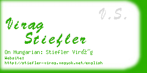 virag stiefler business card